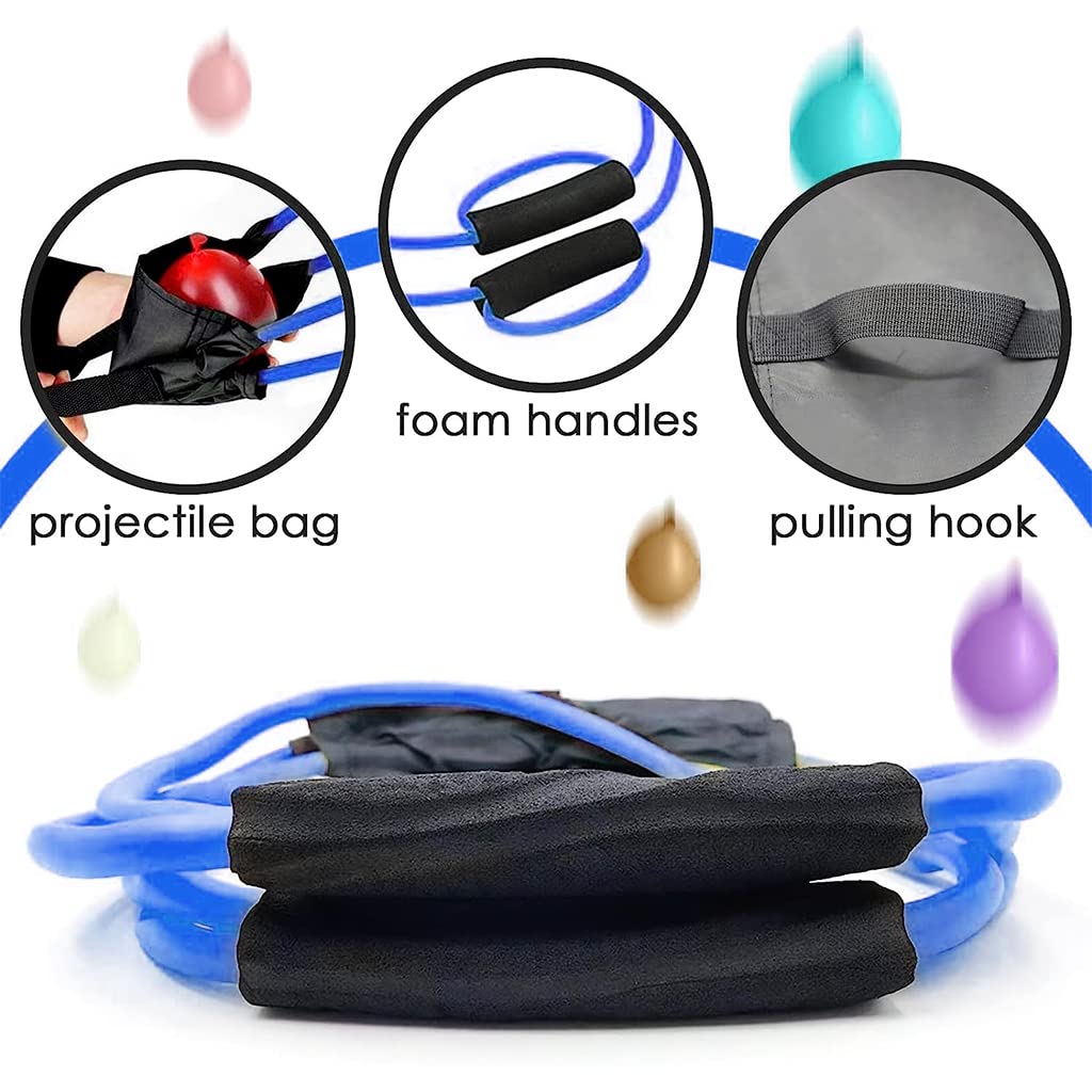 PATPAT Water Balloons for Kids Water Balloon Launcher with 500Pcs Color Water Balloons, 2 Water Injectors and Storage Bag. 3-Man Catapult Slingshot, Summer Party Game Yard Outdoor Toys for Kids, Blue PATPAT Water Balloons for Kids Water Balloon Launcher with 500Pcs Color Water Balloons, 2 Water Injectors and Storage Bag. 3-Man Catapult Slingshot, Summer Party Game Yard Outdoor Toys for Kids, Blue